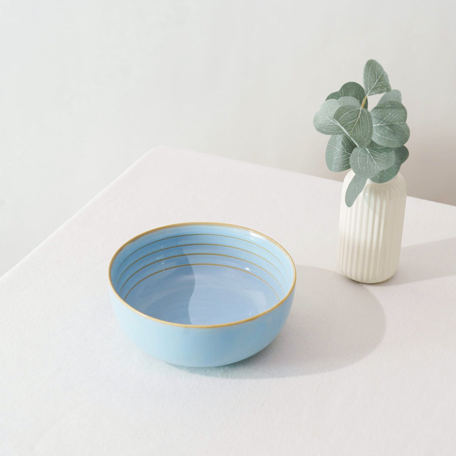 Nimbus Clay Serving Bowl - Sky Blue