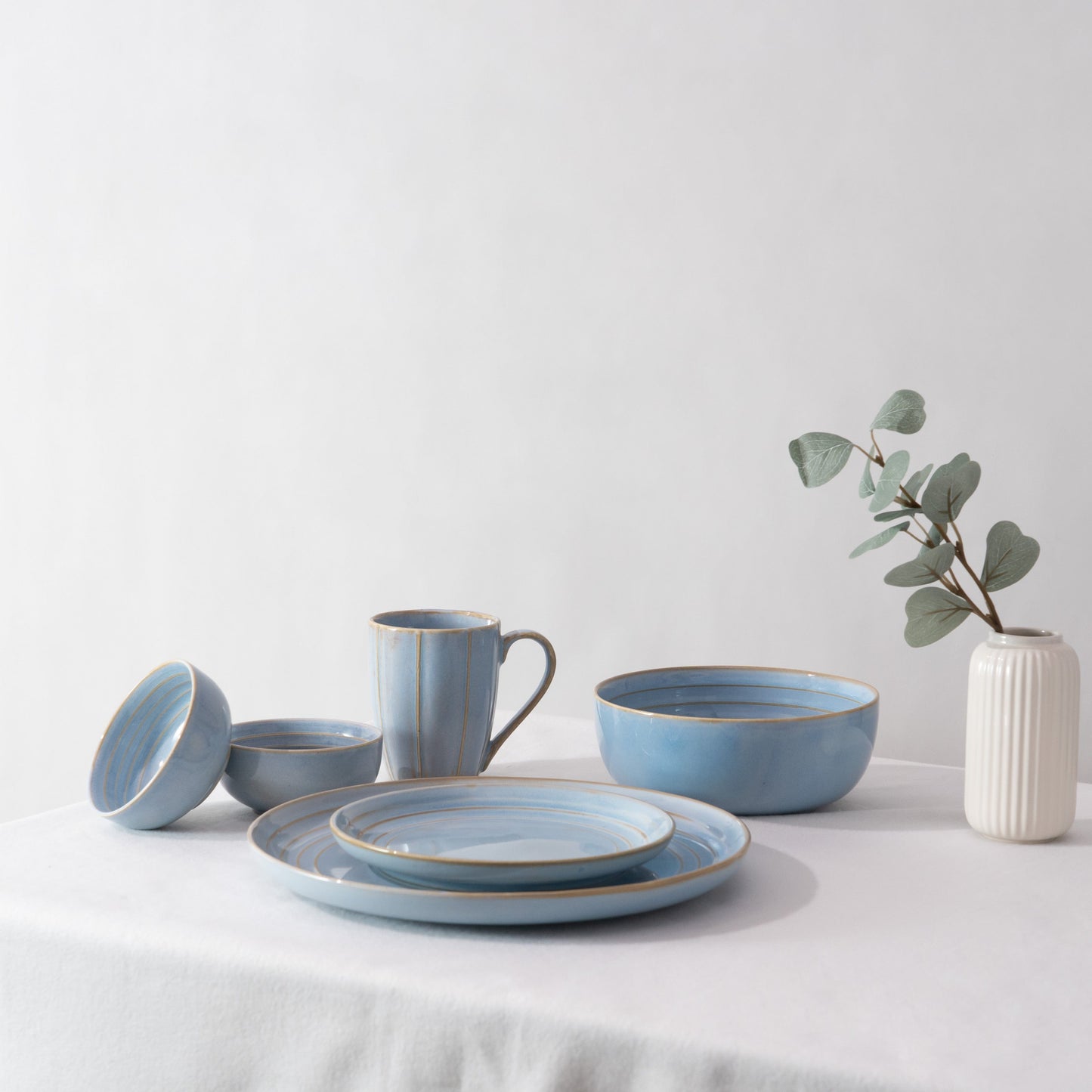Nimbus Clay Side Plate- Sky Blue