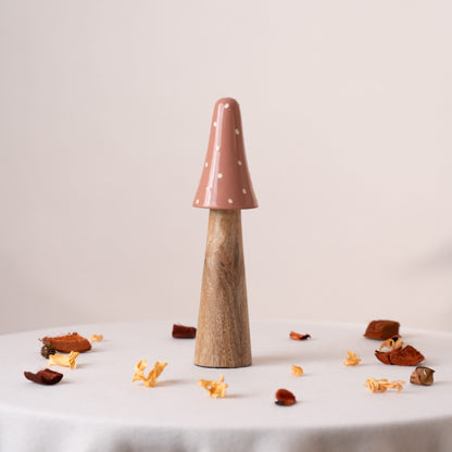 Blush Mushroom Centerpiece- Pink & Brown