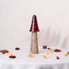 Scarlet Mushroom Centerpiece- Red & Brown