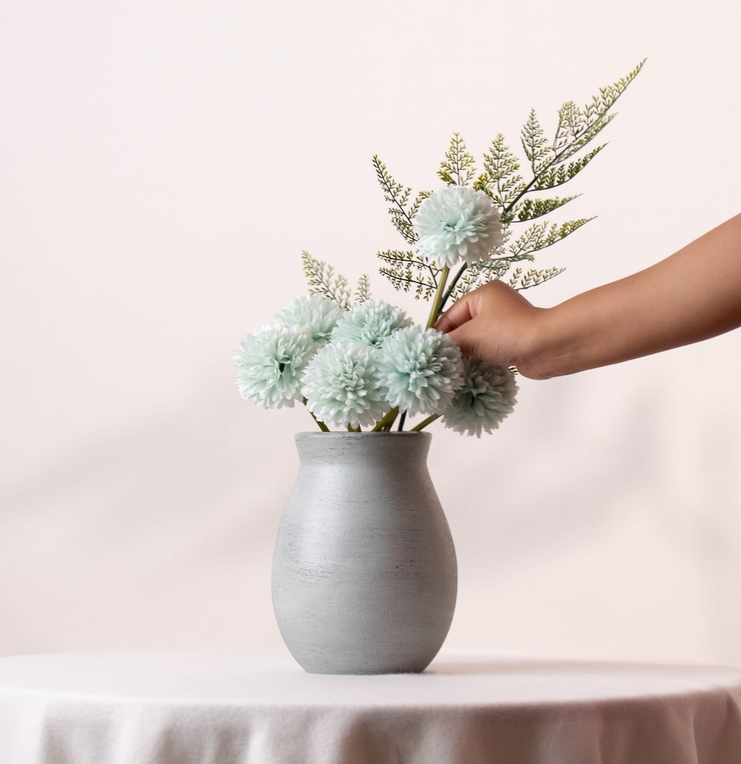 Ocean Earth Terracotta Vase- Mint