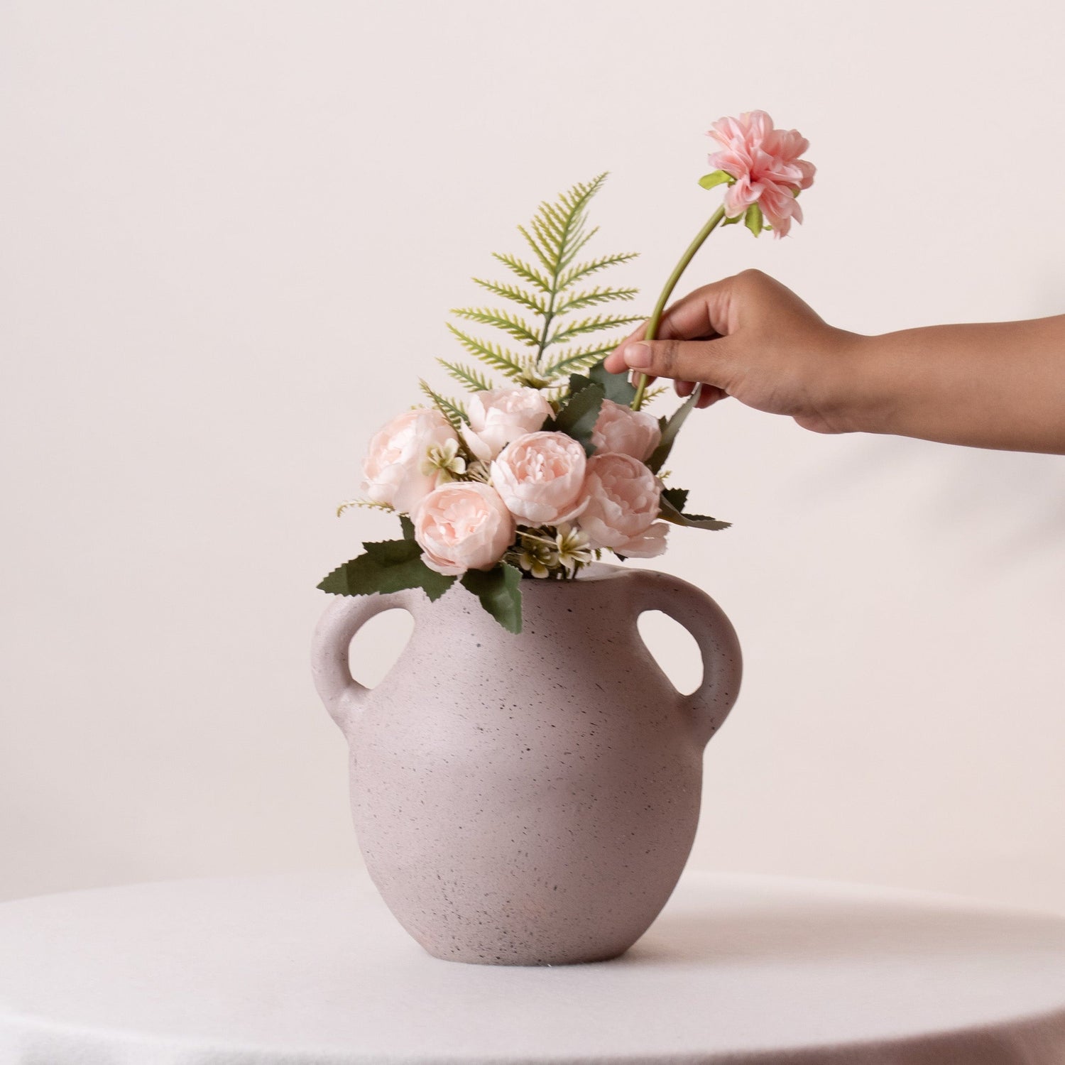 Dune Earth Lilac Terracotta Vase