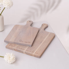 Noir Grain Cheese & Chopping board- Gray Wash Set of 2 - Cheese Board & Chopping Board | haus & kinder