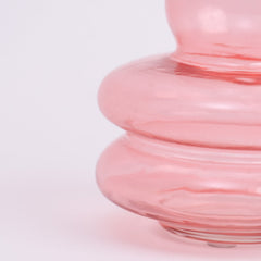 Rose Orb Glass Vase- Pink - Vase | haus & kinder