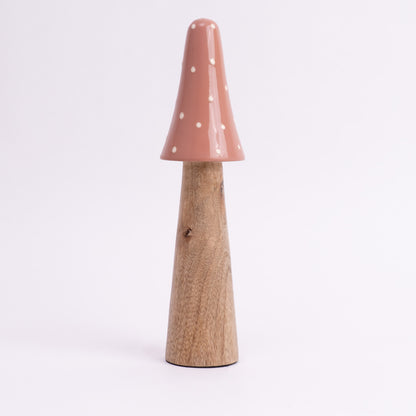 Blush Mushroom Centerpiece- Pink & Brown