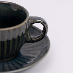 Noble Blue Ceramic Cup & Saucer- Blue - Cup & Saucer | haus & kinder