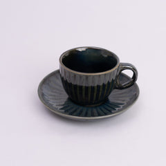 Noble Blue Ceramic Cup & Saucer- Blue - Cup & Saucer | haus & kinder