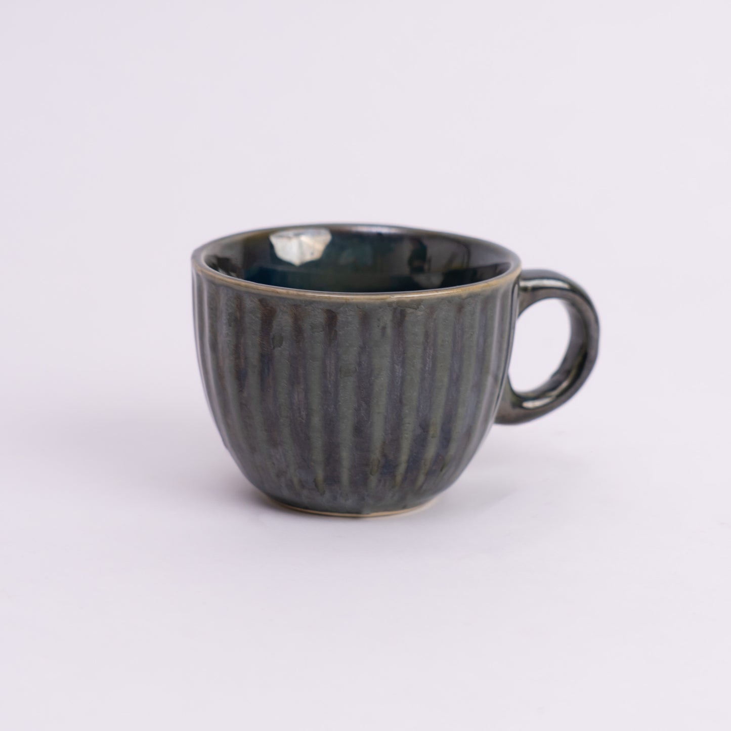 Noble Blue Ceramic Cup & Saucer- Blue
