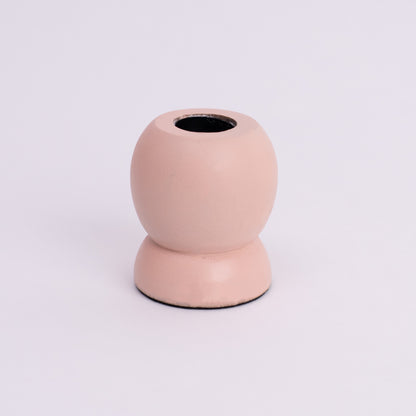 Vivid Glow Candle Holder- Peach, Aqua, Mauve