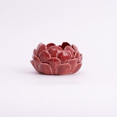 Mahogany Artichoke Tea light holder- Red - Tea Light | haus & kinder