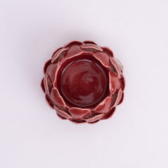 Mahogany Artichoke Tea light holder- Red - Tea Light | haus & kinder