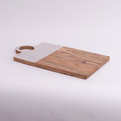Oat Oak Slice- White & Natural wood - Cheese Board & Chopping Board | haus & kinder