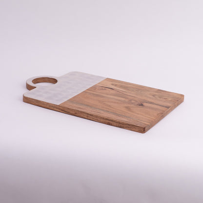 Oat Oak Slice- White & Natural wood