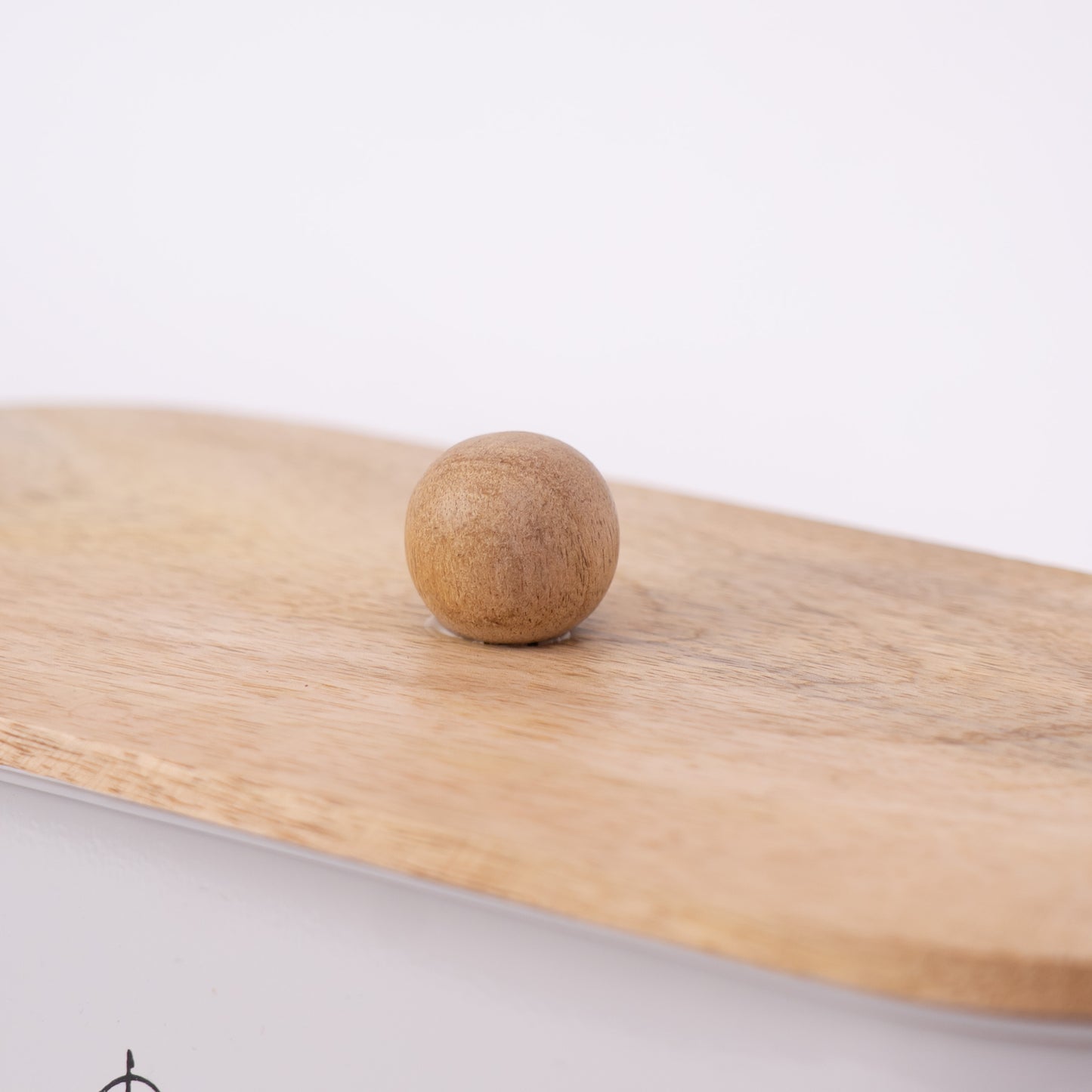 Gleam & Gather Bread Box White & Natural Wood