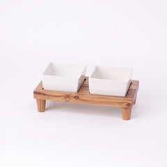 Tureen On Plank Serving Platter- Brown - Server/Platter | haus & kinder
