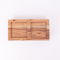 Tureen On Plank Serving Platter- Brown - Server/Platter | haus & kinder