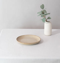 Drift Clay Side Plate- Beige - Side Plate | haus & kinder