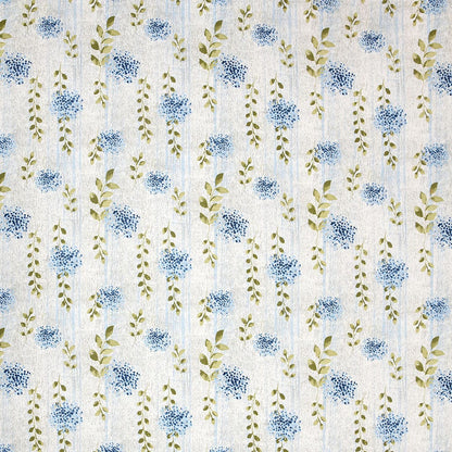 Cobalt Flora 100% Cotton Double Size Bedsheet, 144 TC