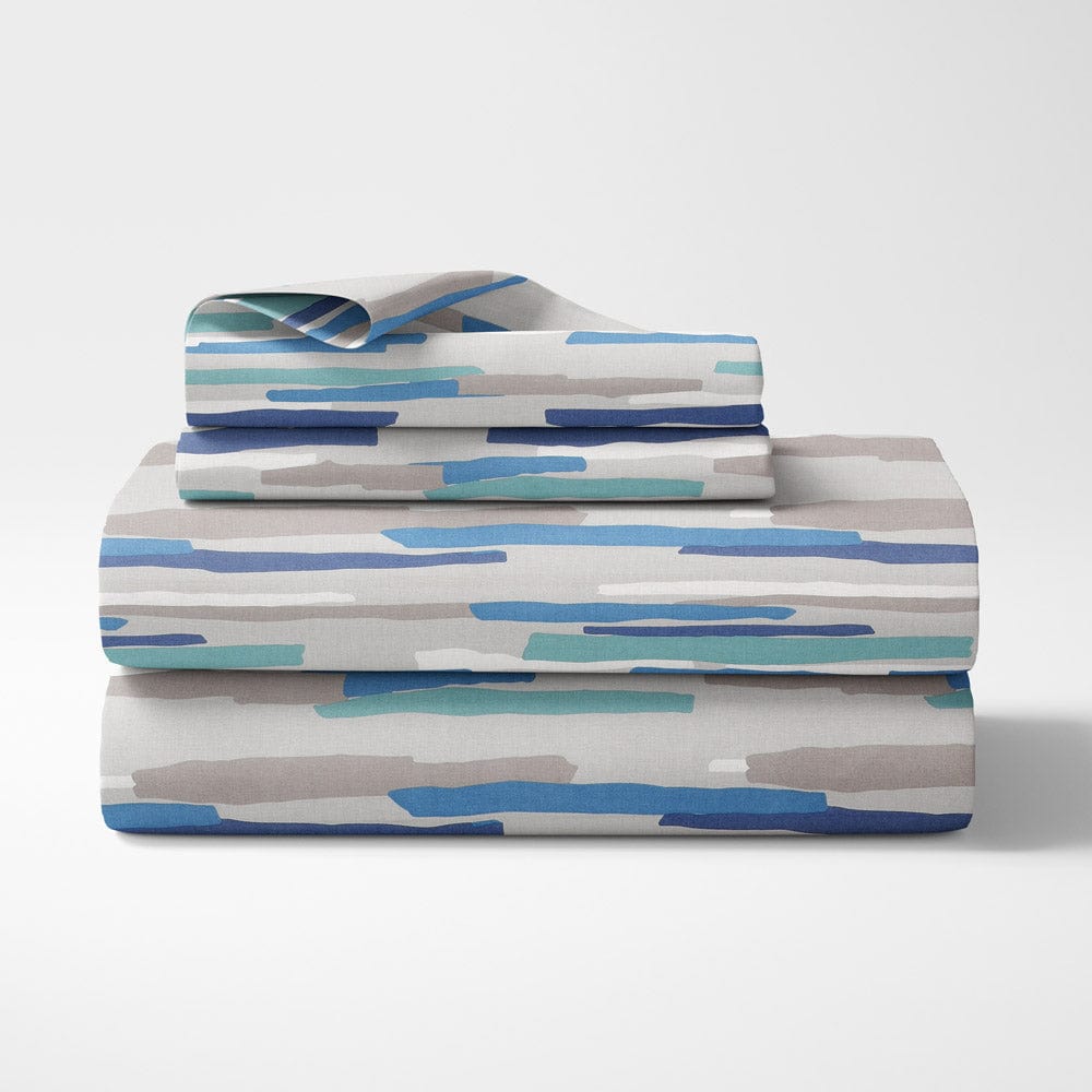 Aqua Fusion 100% Cotton Double Size Bedsheet, 144 TC