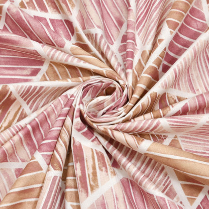Prism Delight 100% Cotton Single Size Bedsheet, Pink