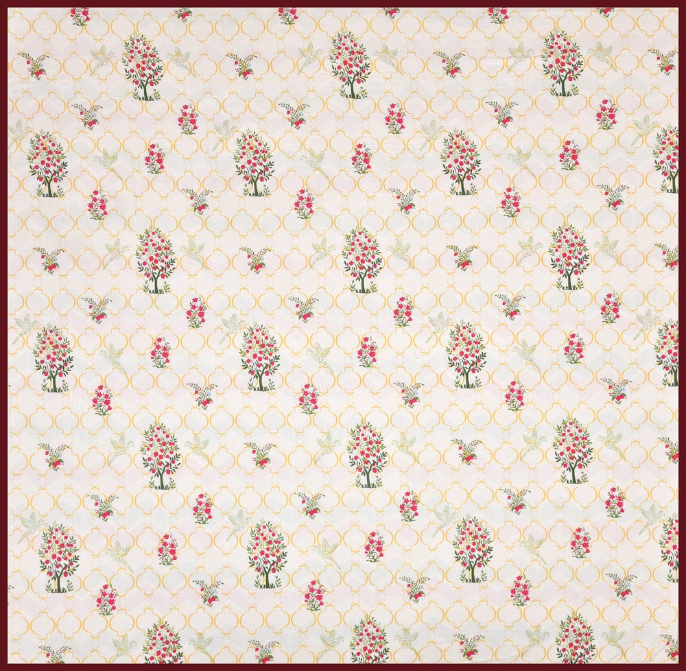 The Ruby Tree  Reversible AC Blanket - Yellow & Red