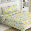 Golden Petal, 100% Cotton Single Bedsheet, 120 TC