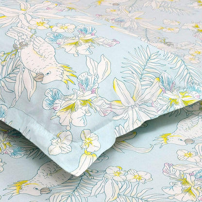Tropical Bird, 100% Cotton King Size Bedsheet, 144 TC