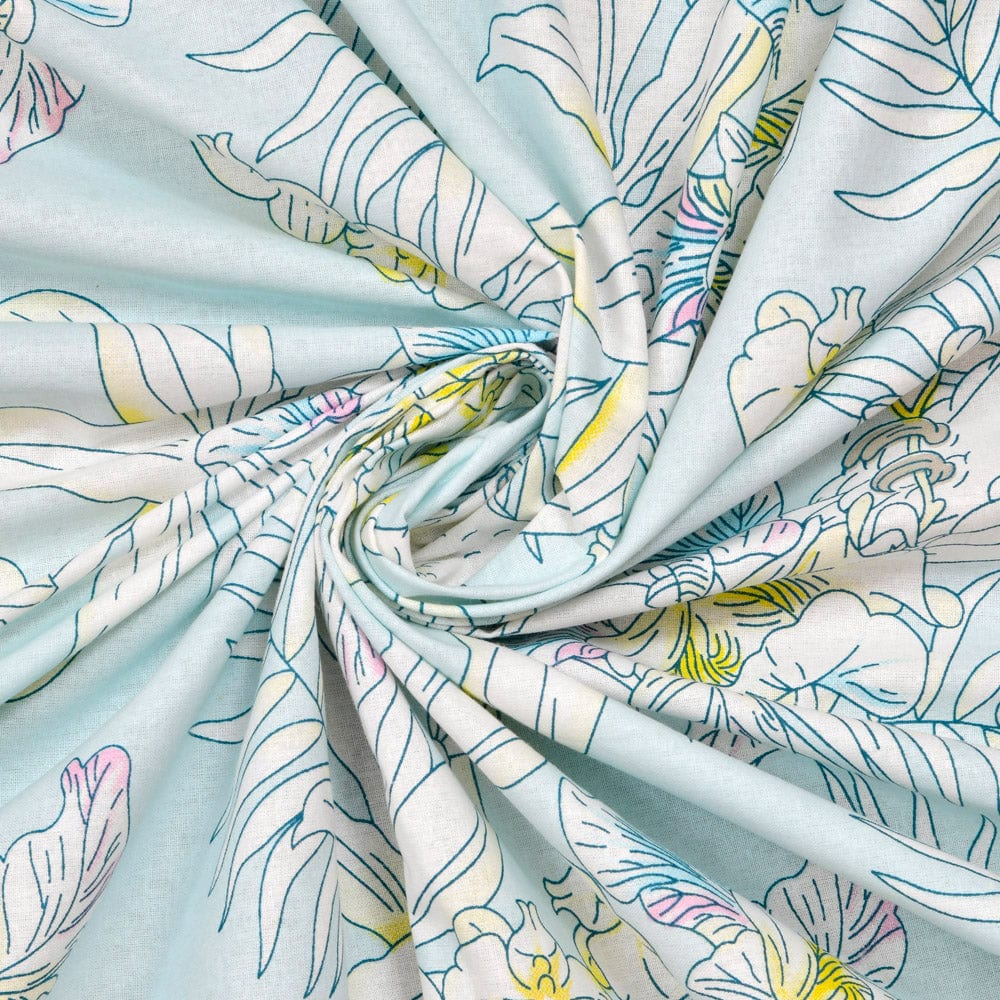 Tropical Bird, 100% Cotton King Size Bedsheet, 144 TC