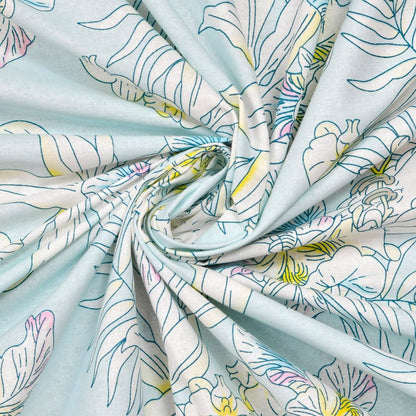 Tropical Bird, 100% Cotton King Size Bedsheet, 144 TC