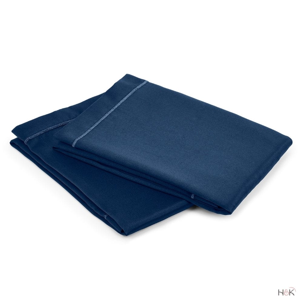 Satin Royale Deep Ocean Blue 300TC Satin 2 Pillow Cover