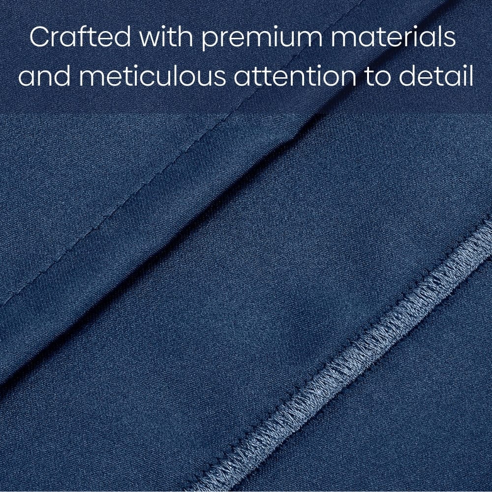 Satin Royale Deep Ocean Blue 300TC Satin 2 Pillow Cover - Pillow Covers | haus & kinder