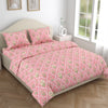 Ecos of Pink City 186 TC Cotton 100% Printed Flat Double Bedsheet