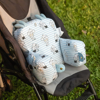 Cotton Pram Pillow cum Baby Seat Elephantastic – haus kinder
