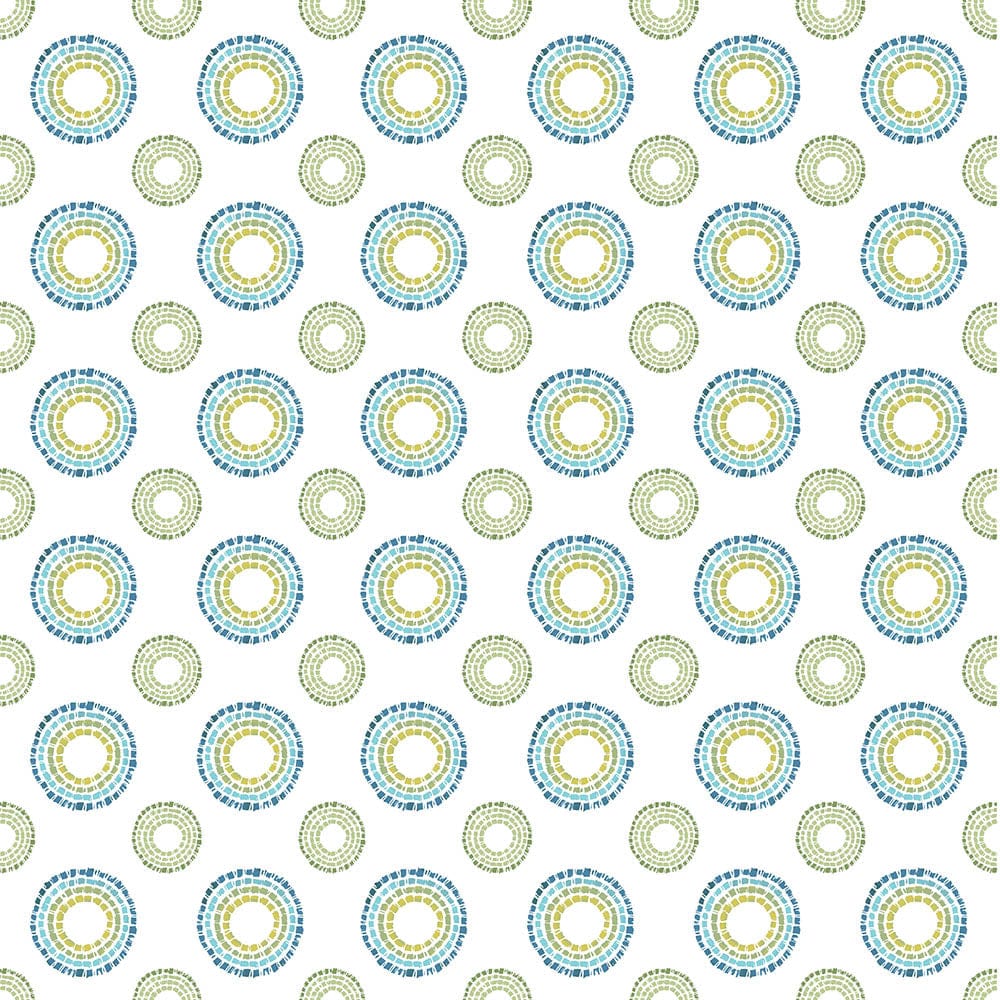 Radiant Circles 100% Cotton Double Fitted Bedsheet, 144 TC