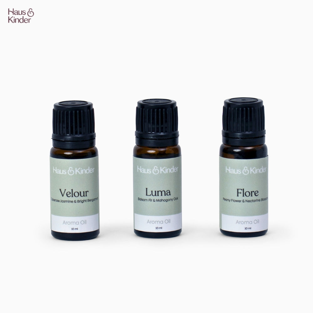Vlour, Luma & Flore Aroma Oil Pack of 3 (10 ml each)