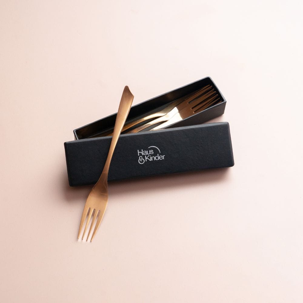 Classic Rose gold dinner fork, set of 4