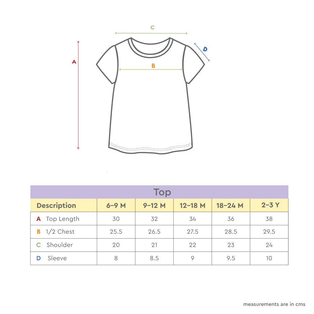 100% Cotton Half Sleeve Girl T-Shirt, Peach