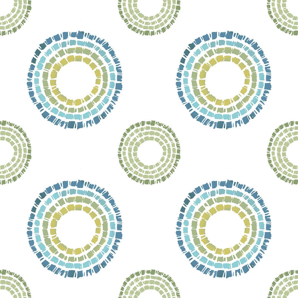 Radiant Circles 100% Cotton Double Fitted Bedsheet, 144 TC