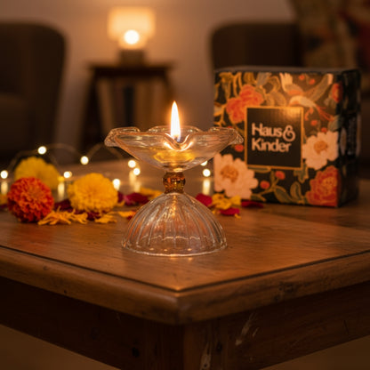 Lumi Glass Diya, Crystal