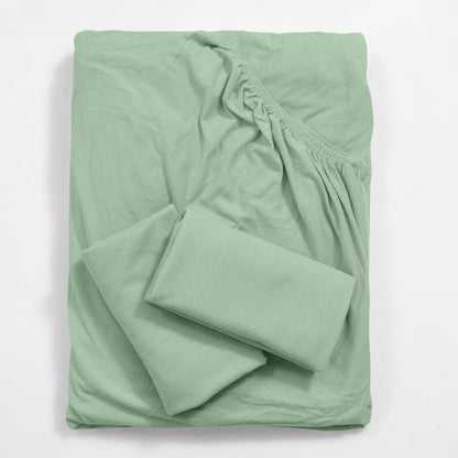 Jersey Fitted Bedsheet - Double/Green