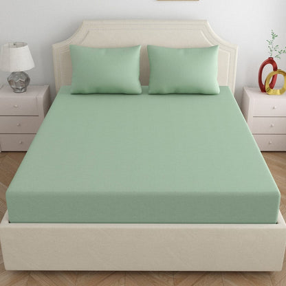 Jersey Fitted Bedsheet  - King/Green