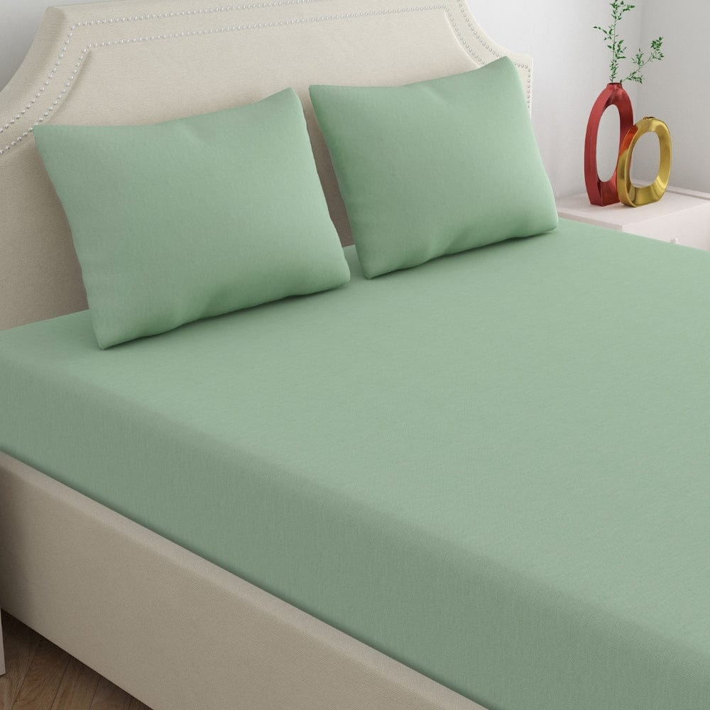 Jersey Fitted Bedsheet - Double/Green