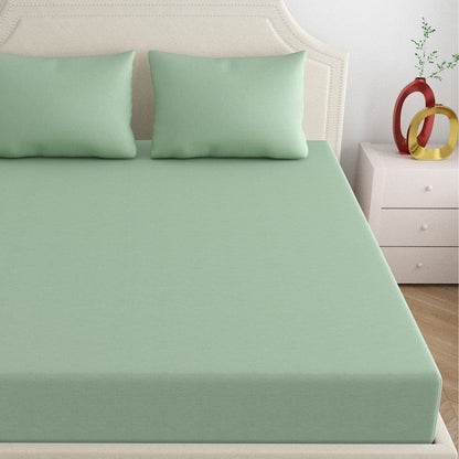 Jersey Fitted Bedsheet  - King/Green