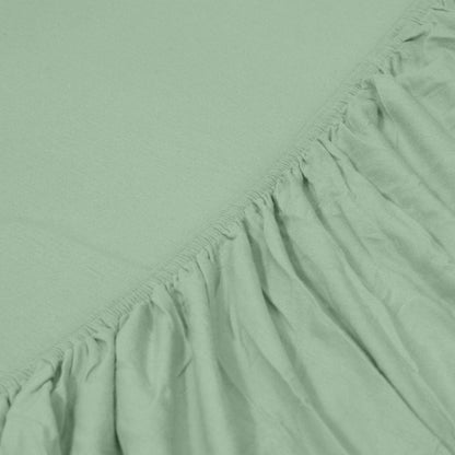 Jersey Fitted Bedsheet - Single/Green