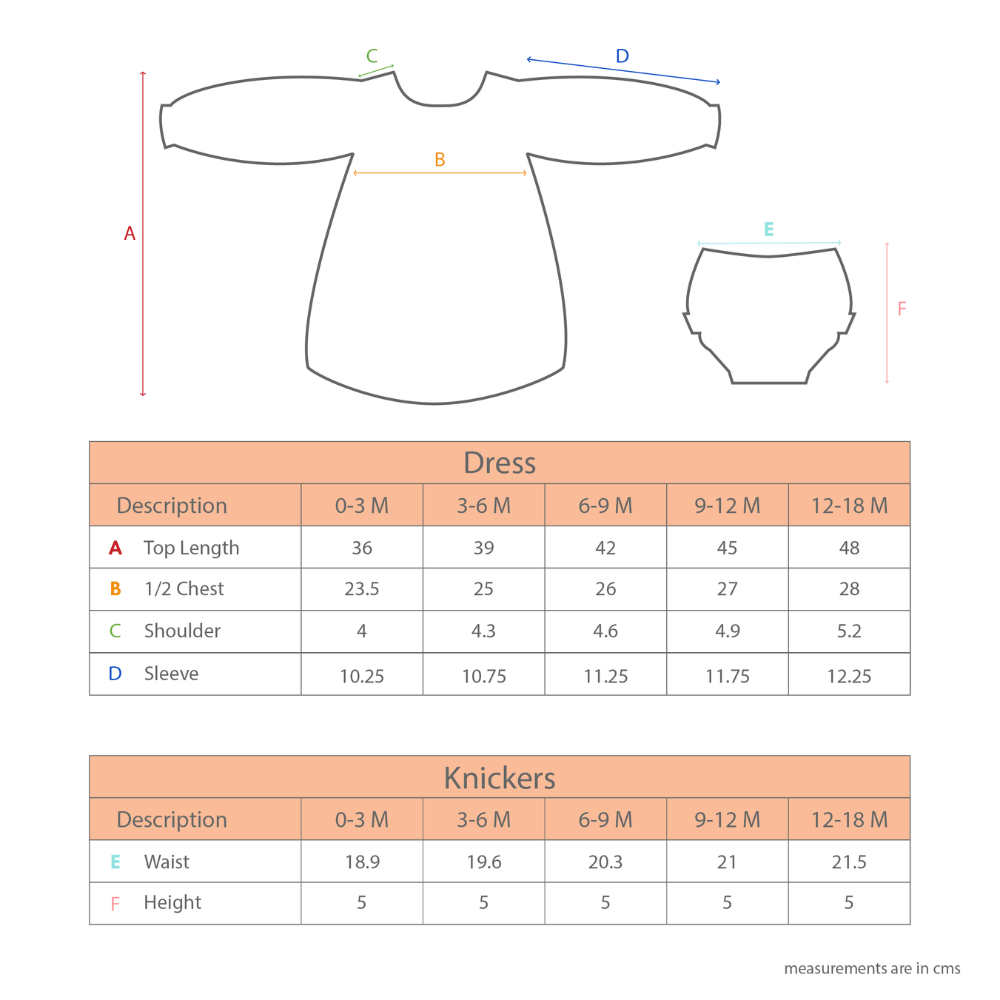 Little Bloom  Frock with Bloomer White 100% Cotton & 100% Machine washable