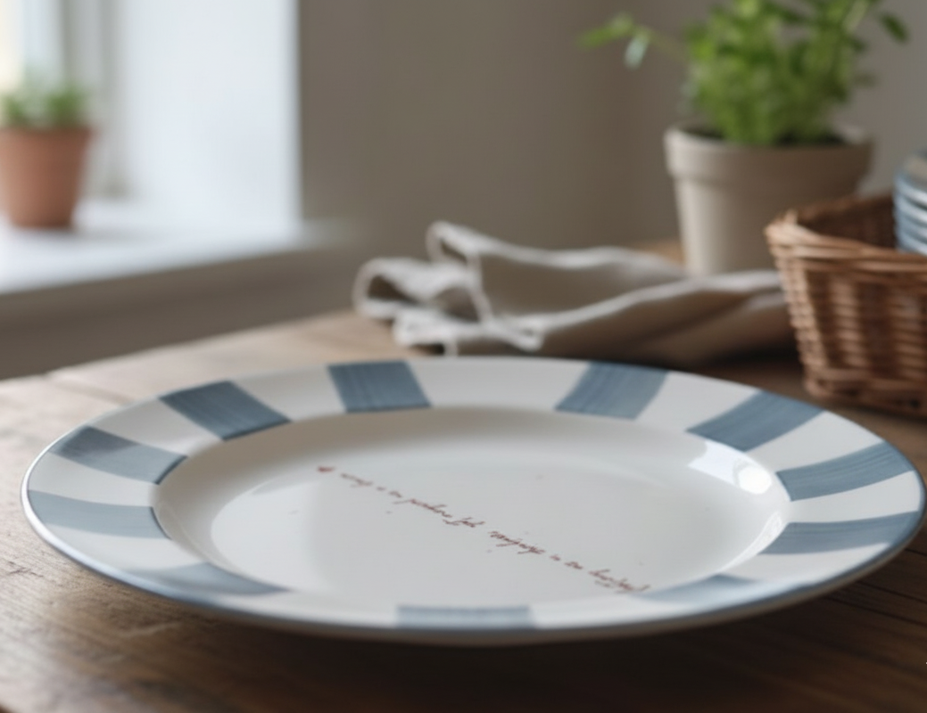 Daydream Blue Blue Dinner Plate- White & Blue