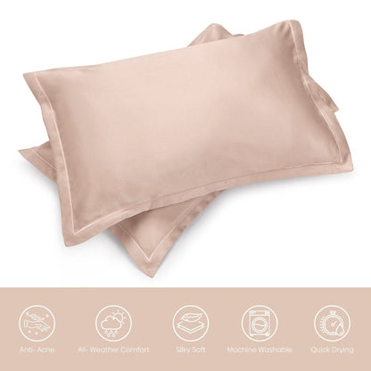 Satin Royale Golden Sand 300TC Satin 2 Pillow Cover