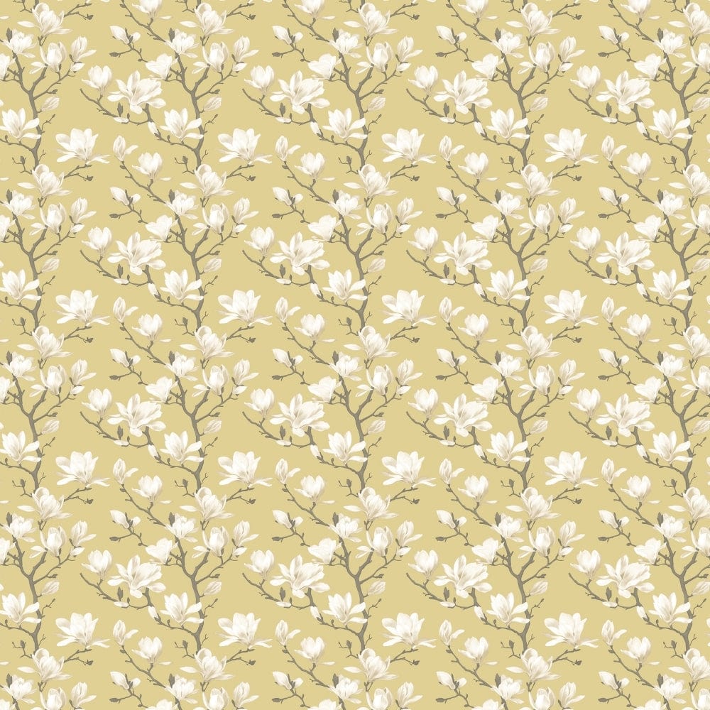 Golden Bloom Trellis 100% Cotton King Fitted Bedsheet, 144 TC