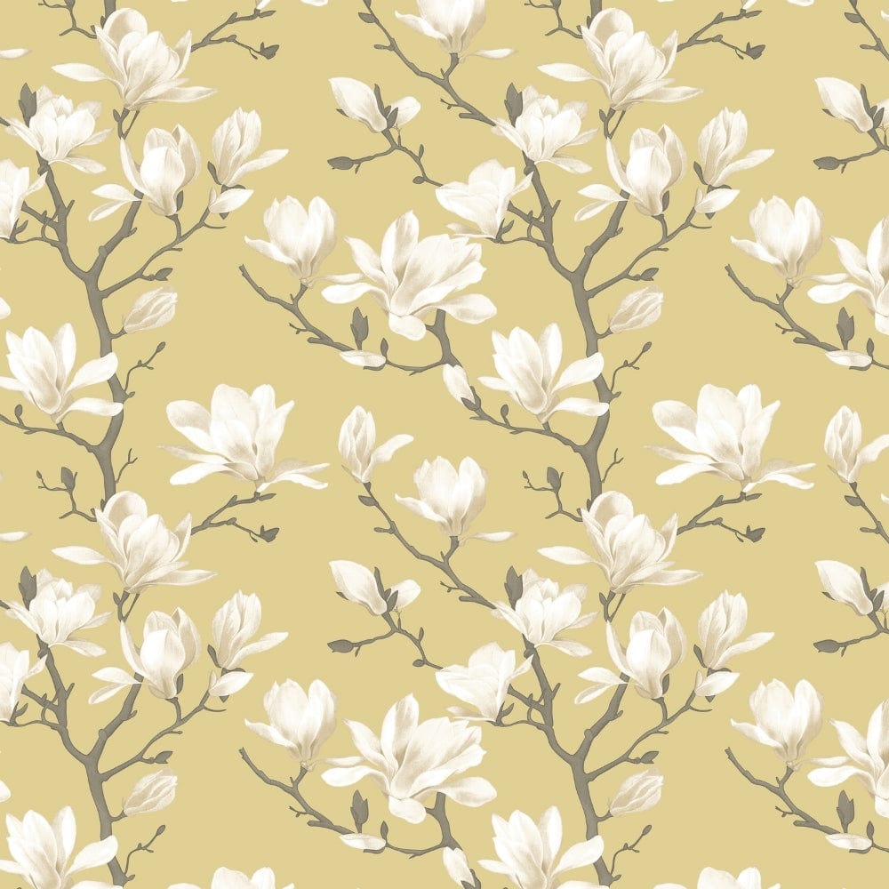 Golden Bloom Trellis 100% Cotton King Fitted Bedsheet, 144 TC