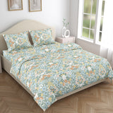 Haus of Bloom 100% Cotton King Bedsheet, 144 TC